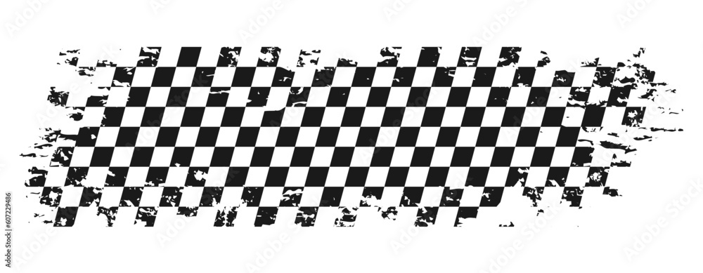 Wall mural grunge race flag vector design transparent background. speed flags vector illustration isolated