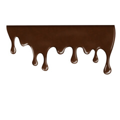 Chocolate drop tempering lava watercolor hand painting