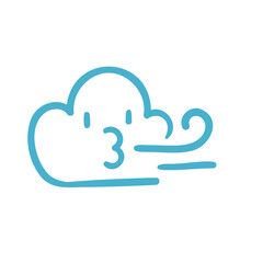 hand drawn doodle elements weather symbol for decorating cute cards