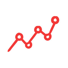 hand drawn doodle elements Business and learning graph symbols For cute planner decorations