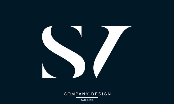 SV, VS, Abstract Letters Logo Monogram