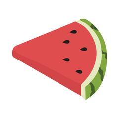 Fresh and juicy whole watermelons and slices illustration. Cartoon fresh green open watermelon. Cartoon fresh green open watermelon half, bites, slices, and triangles.