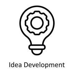 Idea Development Vector  outline Icon Design illustration. Seo and web Symbol on White background EPS 10 File