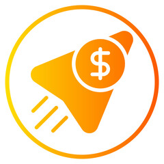 send money gradient icon