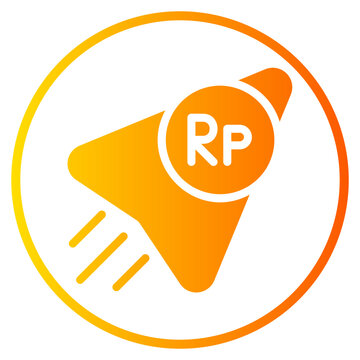 rupiah gradient icon