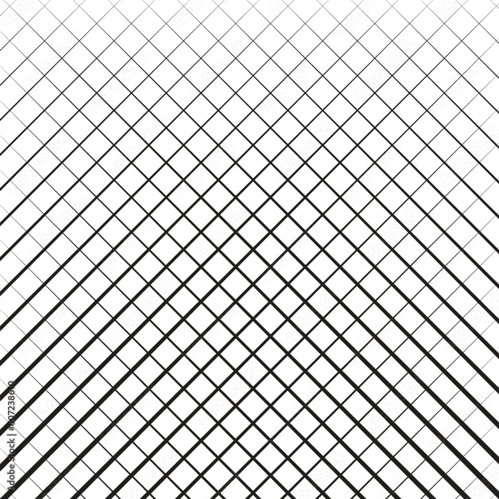 Poster abstract seamless geometric black diagonal halftone line pattern art.