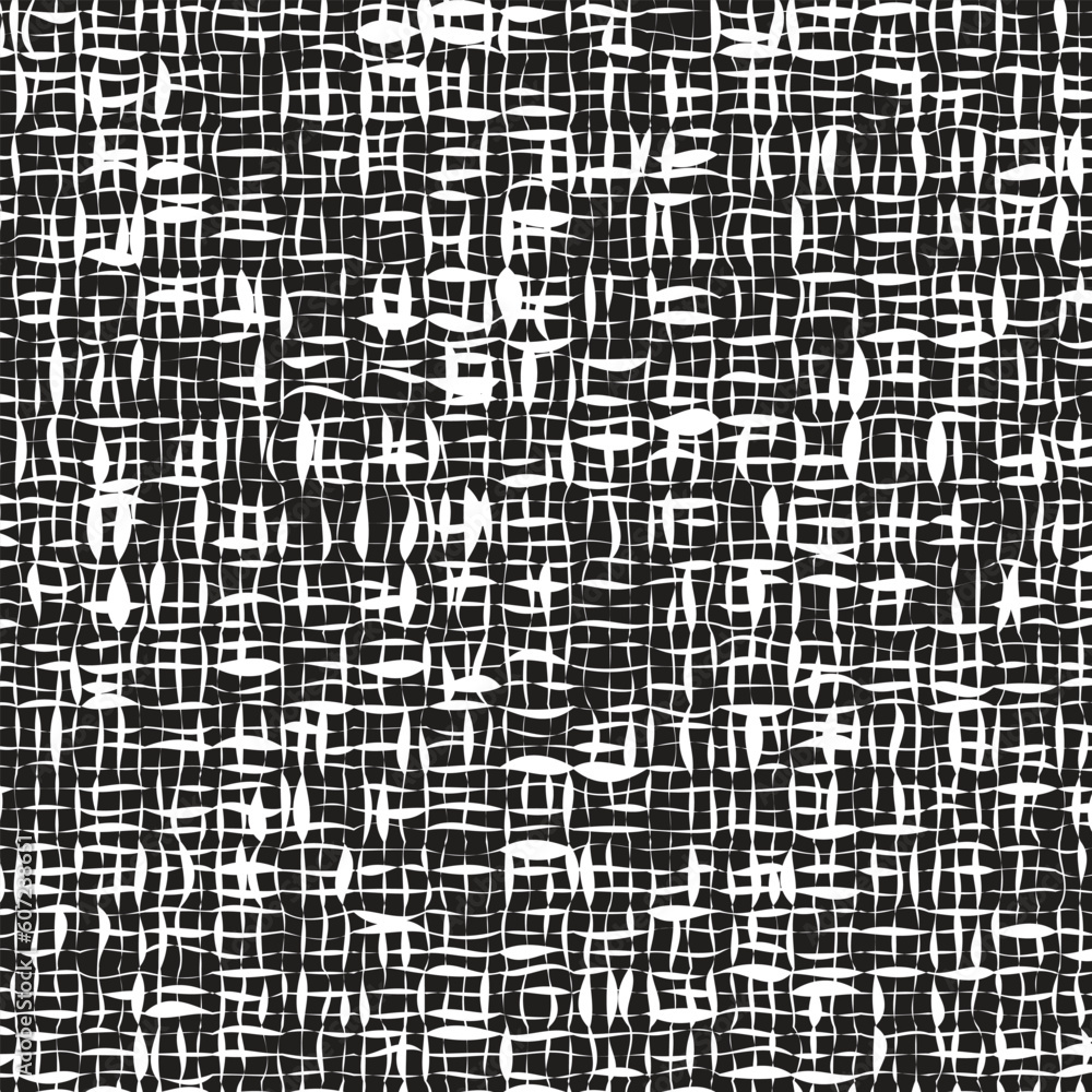 Poster abstract geometric seamless white irregular line pattern.