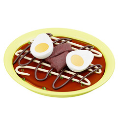 Okonomiyaki 3D Icon