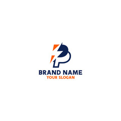 PP Electric Logo Design Vector