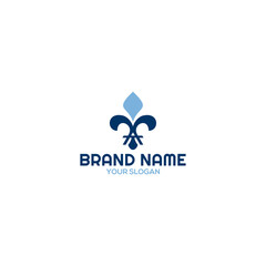 initial AV fleur de lis Logo
