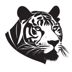 animal head vector black and white
