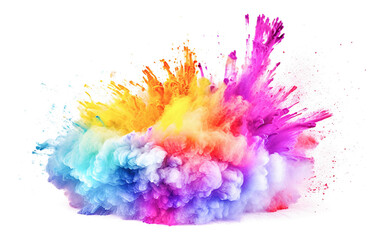 Ai generative. Colored powder explosion.