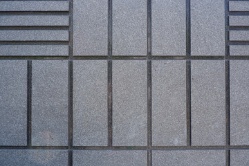 Gray block wall. Modern gray wall material. brick wall surface.