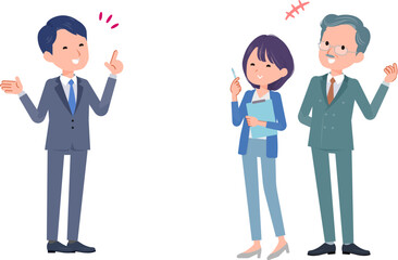 会話をしているビジネスシーン