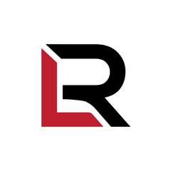 L R letter creative logo design.