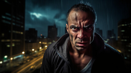 Silent Agony: A Portrait of a Troubled Soul. Generative AI
