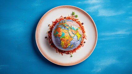 Abstract design of food crisis Generative AI