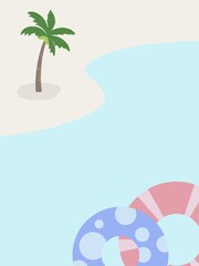 海の背景　B-1
