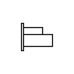 Graph line icon, chart, financial indicators logo vector