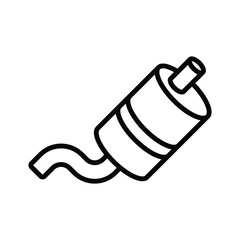 muffler icon vector design template in white background
