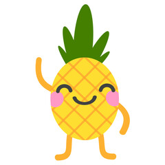 Smile Pineapple Cartoon