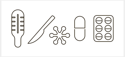 Medicine icon isolated. Sketch clipart Vector stock stock illustration. EPS 10