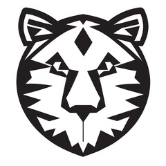 animal head vector black and white