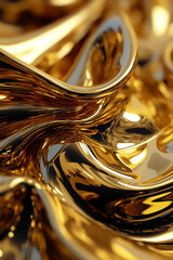 Ultra realistic gold luxurious foil texture. AI generative