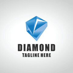 Fototapeta premium vector diamond, jewelry logo, icon isolated 