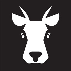 animal head vector black and white