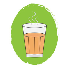 Tea also known chai, Chai vector Illustration Indian Street Food