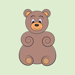 teddy bear vector design