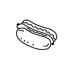 Fastfood line icon