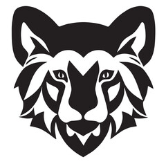 animal head vector black and white