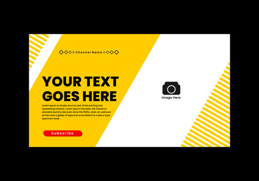 yellow thumbnail template