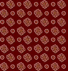 indian chunri seamless repeat pattern for ethnic textiles