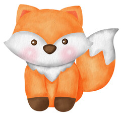 Cute fox png clipart