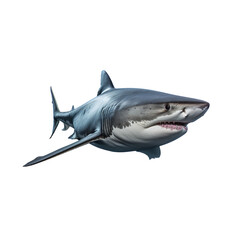 Fototapeta premium Portrait of a shark whole body PNG