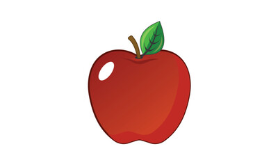 apple icon isolated flat. apple fruits vector design