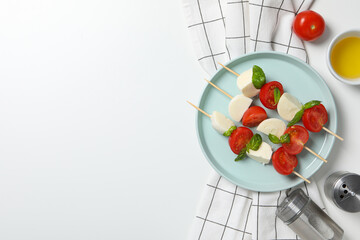Concept of tasty Italian cuisine food - Caprese salad