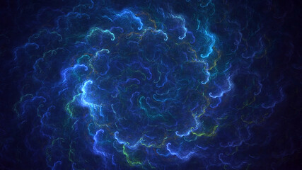 3D rendering abstract round light background