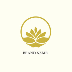 Lotus circle and gold logo 