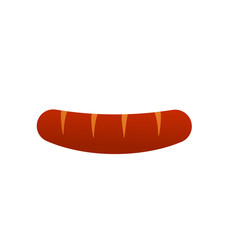 sausage on a fork