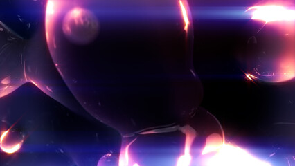 fashion pink gauzy diamond bulbs with intensive shine - abstract 3D rendering