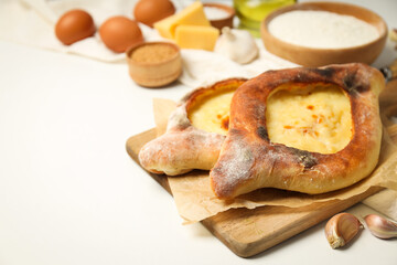 National Georgian cuisine food, flour product - Khachapuri