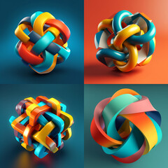 abstract colorful shapes