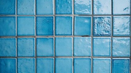 Blue ceramic tile background Generative AI