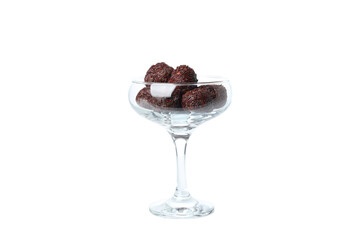 PNG, Traditional brazilian sweet - Brigadeiro, brazilian Chocolate candy, isolated on white background