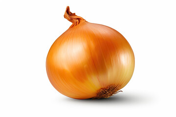 Onion showcased on a Clean White Background. created with Generative AI