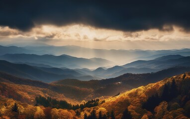 Blue Ridge mountains landscape